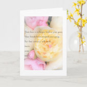 Carte Sympathie Et Paix (Fleur jaune)