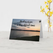 CARTE ***SYMPATHIE*** ET PRÈS DE VOUS DANS LES MOMENTS D (Fleur jaune)