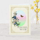 Carte Sympathie face à la perte de gendre (Fleur jaune)