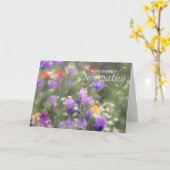 Carte Sympathie fleur sauvage (Fleur jaune)