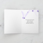 Carte Sympathie Fleur sauvage violette (Intérieur)