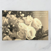 Carte Sympathie Fleurie Rose (Intérieur)