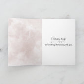 Carte Sympathie florale rose (Intérieur)