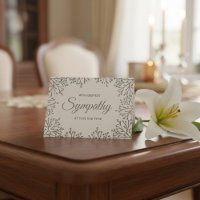 Sympathie florale simple en argent