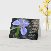 Carte Sympathie florale, Verse de l'Écriture sur la Forc (Fleur jaune)