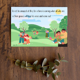 Carte Sympathie JW Condoléances Jean 5:28