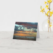 Carte Sympathie - la mort d'un homme (Fleur jaune)