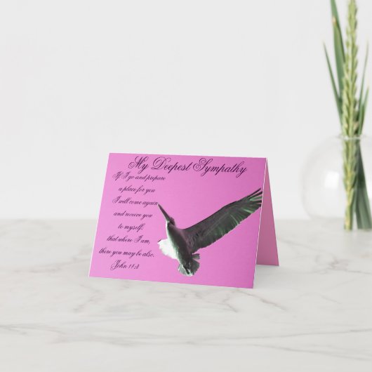 Carte Sympathie la plus profonde_ (Devant)