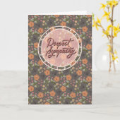 Carte Sympathie la plus profonde (Fleur jaune)
