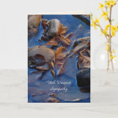 Carte Sympathie la plus profonde, Feuilles d'automne dan (Fleur jaune)