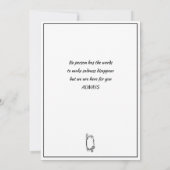 Carte Sympathie la plus profonde Noir Flore Défilement M (Dos)