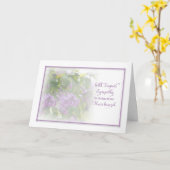 CARTE SYMPATHIE LA PLUS PROFONDE - PERTE DE MARI (Fleur jaune)