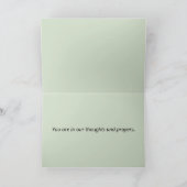 Carte Sympathie la plus profonde Pittoresque Floral Rust (Intérieur)