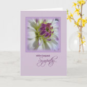 Carte Sympathie la plus profonde, suicide (Fleur jaune)