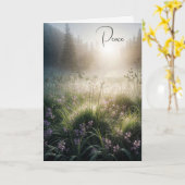 Carte Sympathie Matin pacifique Misty Meadow (Fleur jaune)