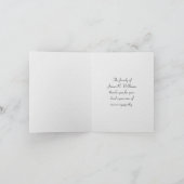 Carte Sympathie Merci de votre famille (Intérieur)