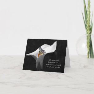 Carte sympathie merci papillon dans lily