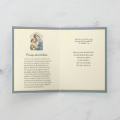 Carte Sympathie Mère Condoléances Vierge Marie Jésus (Intérieur)