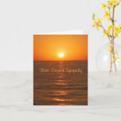 Carte Sympathie Ocean Sunset (Fleur jaune)