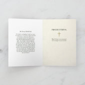 Carte Sympathie orthodoxe des fleurs d'aquarelle (Intérieur)