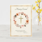 Carte Sympathie orthodoxe des fleurs d'aquarelle (Fleur jaune)