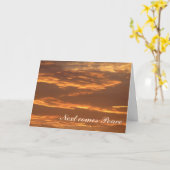 Carte Sympathie, paix (Fleur jaune)