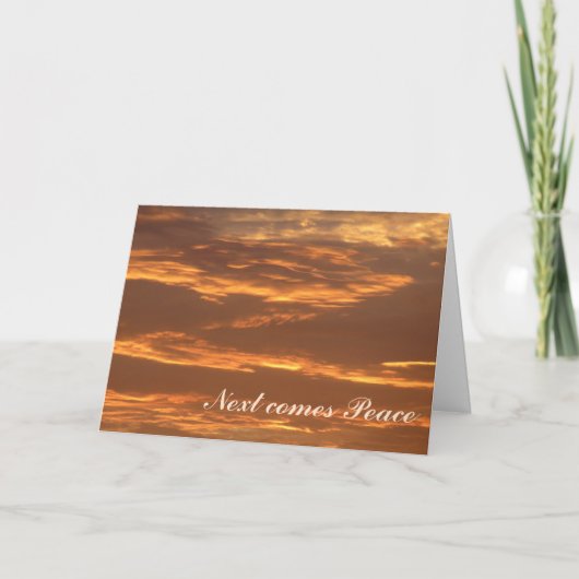 Carte Sympathie, paix (Devant)