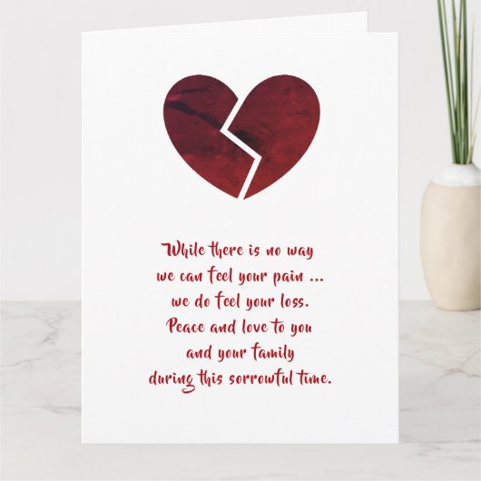 Carte Sympathie par dalDesignNZ (Devant)
