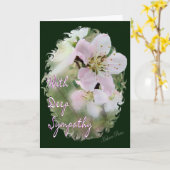 Carte Sympathie Peach Blossom (Fleur jaune)