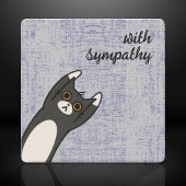 Carte Sympathie personnalisée du chat noir