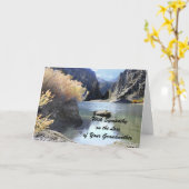Carte Sympathie, perte de grand-mère, beaux paysages (Fleur jaune)