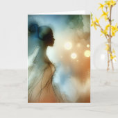 Carte Sympathie (perte de la soeur) (Fleur jaune)