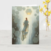 Carte Sympathie (perte de mère) (Fleur jaune)