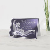 Carte Sympathie - Perte de mère (Devant)