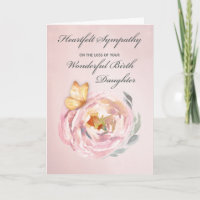 Sympathie Perte de naissance Fille Papillon Rose R