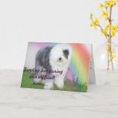 Carte Sympathie - perte d'un animal familier (Fleur jaune)