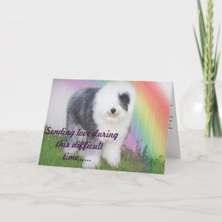 Carte Sympathie - perte d'un animal familier