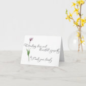 CARTE SYMPATHIE - PERTE D'UNE PERSONNE AIMÉE (Fleur jaune)