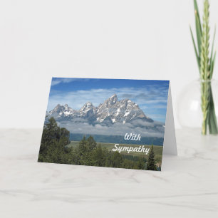 Carte Sympathie photo des monts Majestic Teton