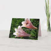 Carte Sympathie - Pk Trumpet Lily- personnaliser toute o (Devant)