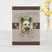 Carte Sympathie pour animal de compagnie (Fleur jaune)