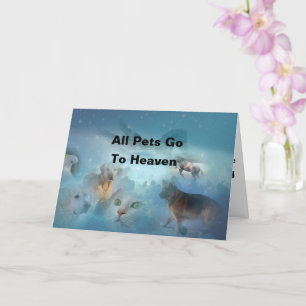 Carte Sympathie pour animal de compagnie