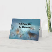 Carte Sympathie pour animal de compagnie (Devant)