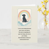 Carte Sympathie pour animaux de compagnie Rainbow  (Fleur jaune)