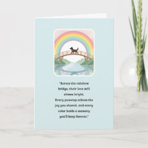 Carte Sympathie pour animaux de compagnie Rainbow