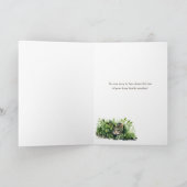 Carte Sympathie pour chat feuilles et collage de chat  (Intérieur)