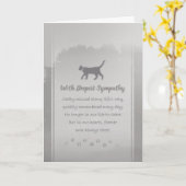 Carte Sympathie pour chat professionnel - Sympathie prof (Fleur jaune)
