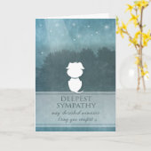 Carte Sympathie pour chien Turquoises Souvenirs chéris A (Fleur jaune)