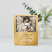 Carte Sympathie pour la perte Blanc Français Bulldog Ang (Debout devant)