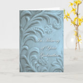 Carte Sympathie pour la perte de Godmère, Plante bleu Fo (Fleur jaune)